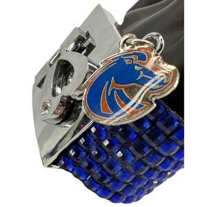Boise State Broncos University College Rhinestone Bracelet Heart‎ Fan Cheer EUC